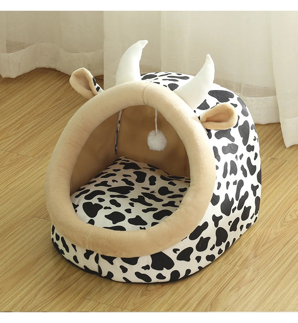 Cozy Cat & Small Dog Bed Basket
