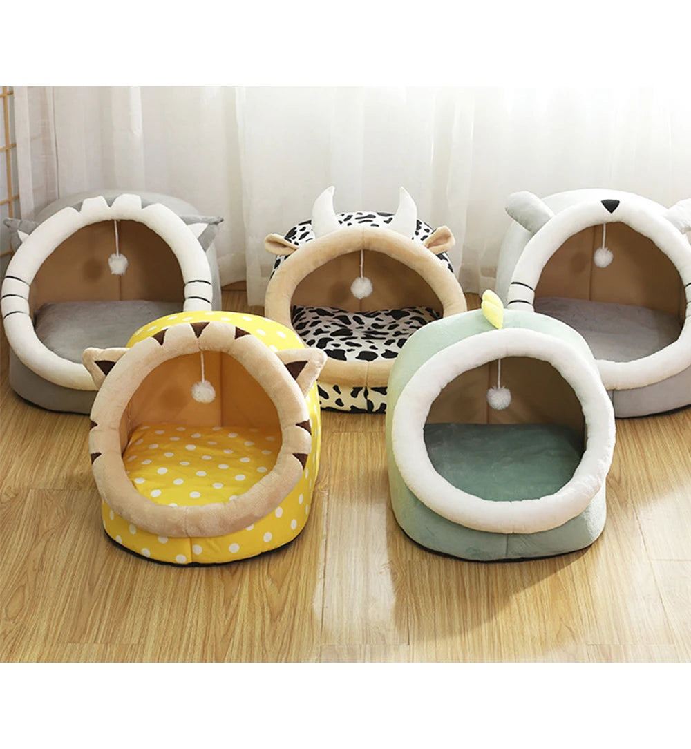Cozy Cat & Small Dog Bed Basket