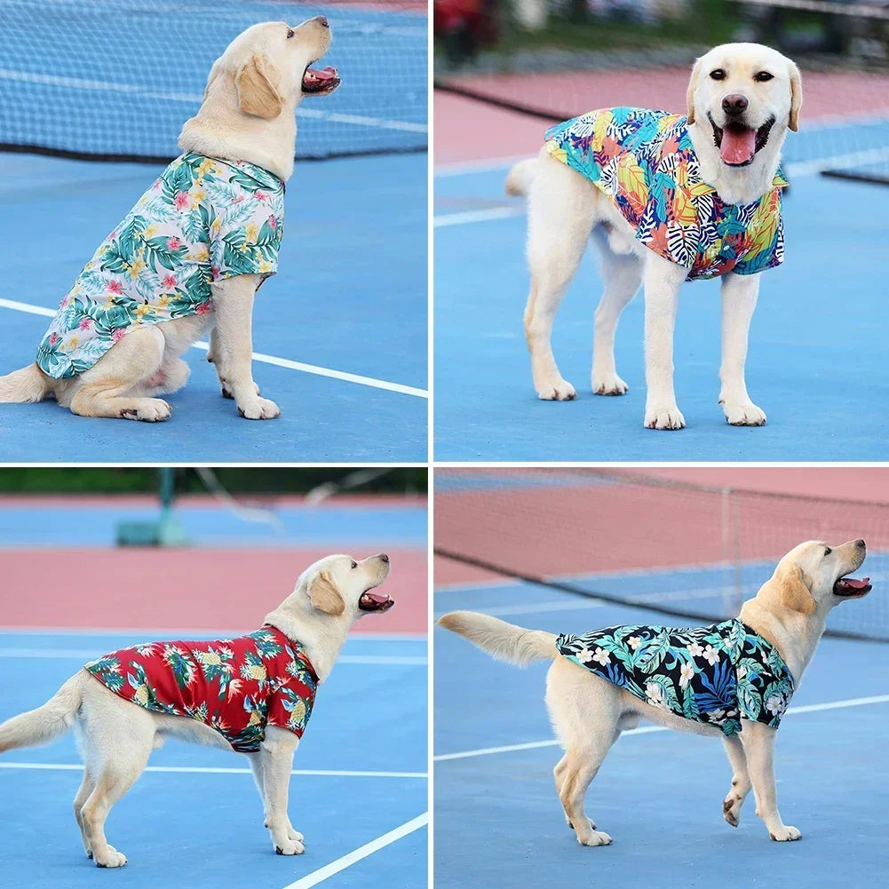 Hawaiian Style Summer Pet Shirt