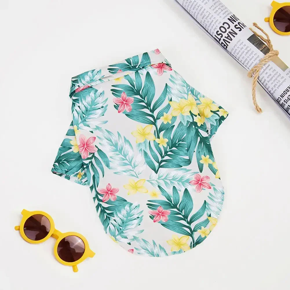 Hawaiian Style Summer Pet Shirt