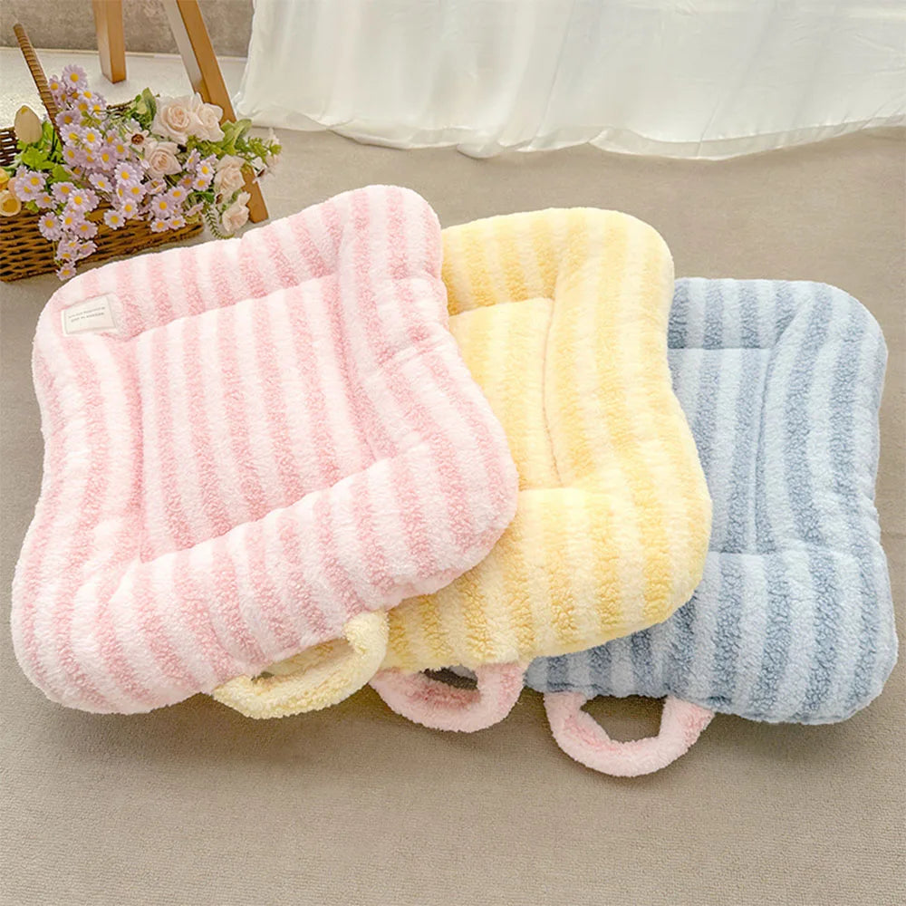 Oval Plush Pet Bed Pad