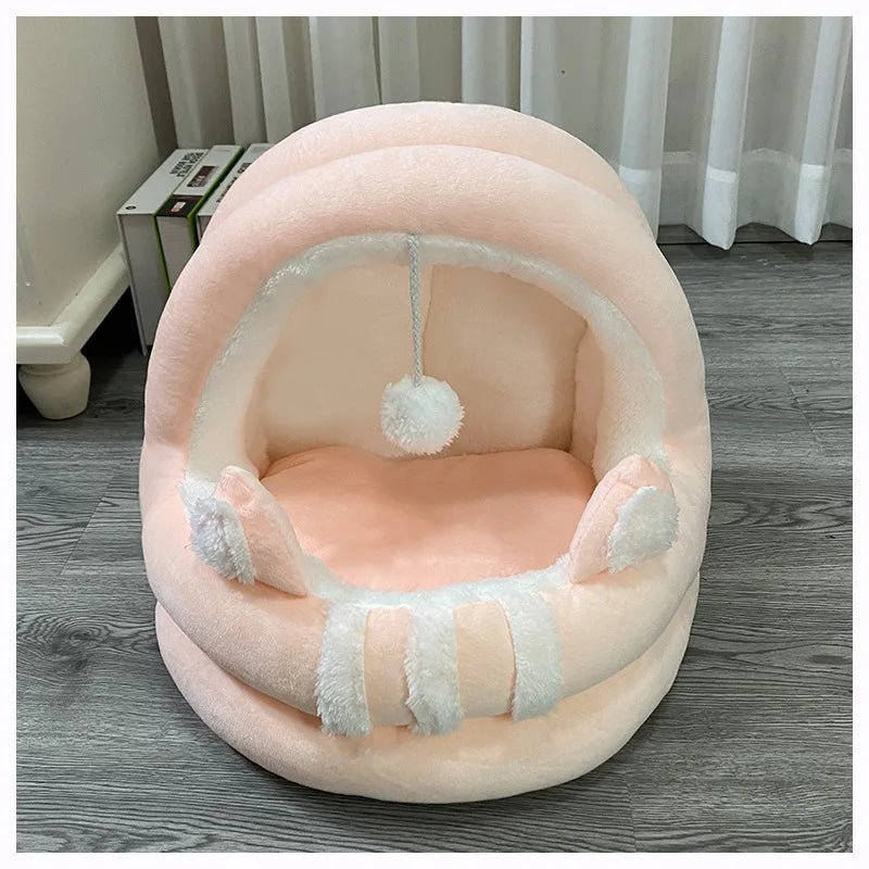 Round Cozy Cat & Dog Bed House