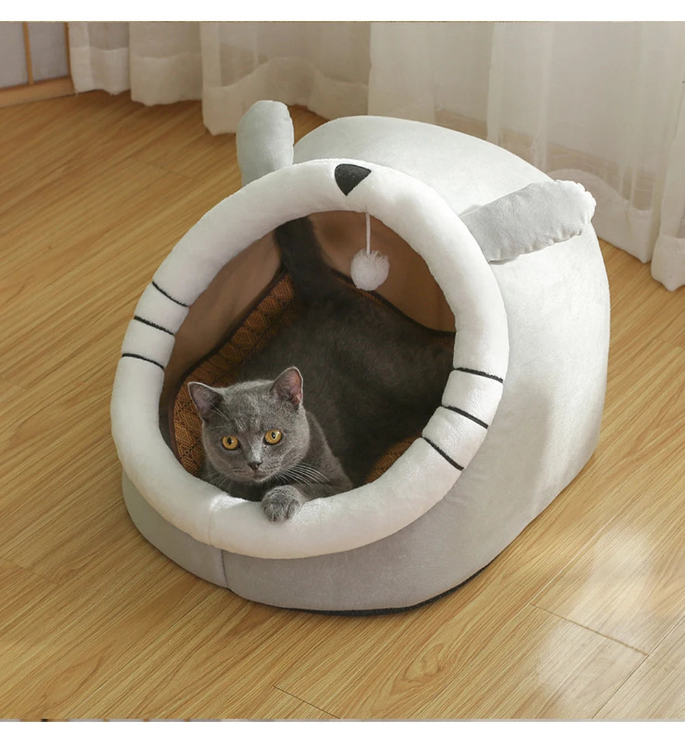 Cozy Cat & Small Dog Bed Basket