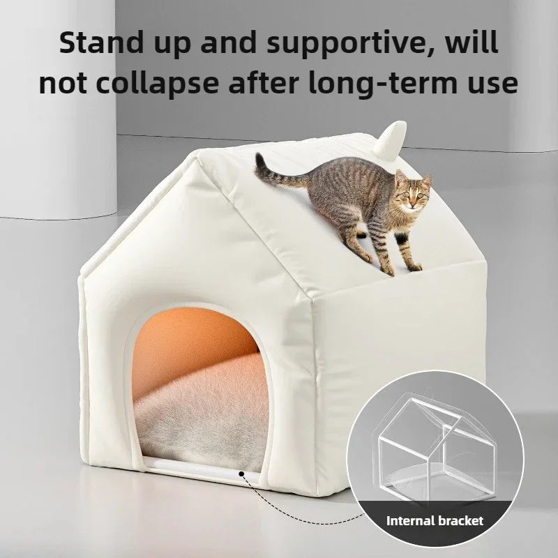 Heated Winter Cat Nest Tent