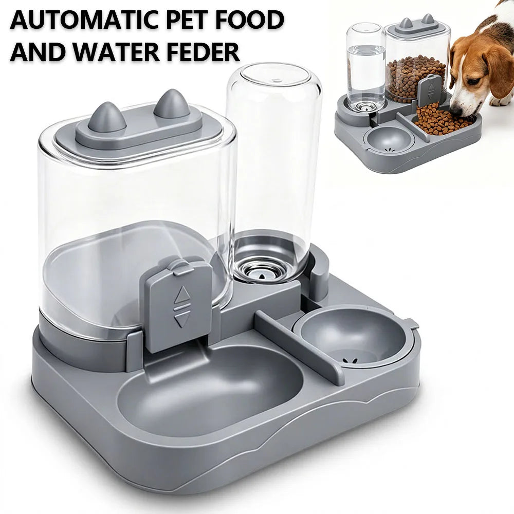 2-in-1 Automatic Pet Feeder & Fountain