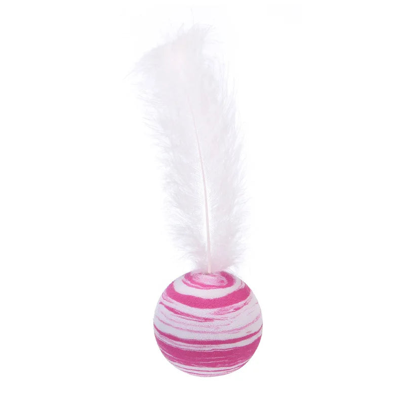 Feather Ball Cat Toy Set