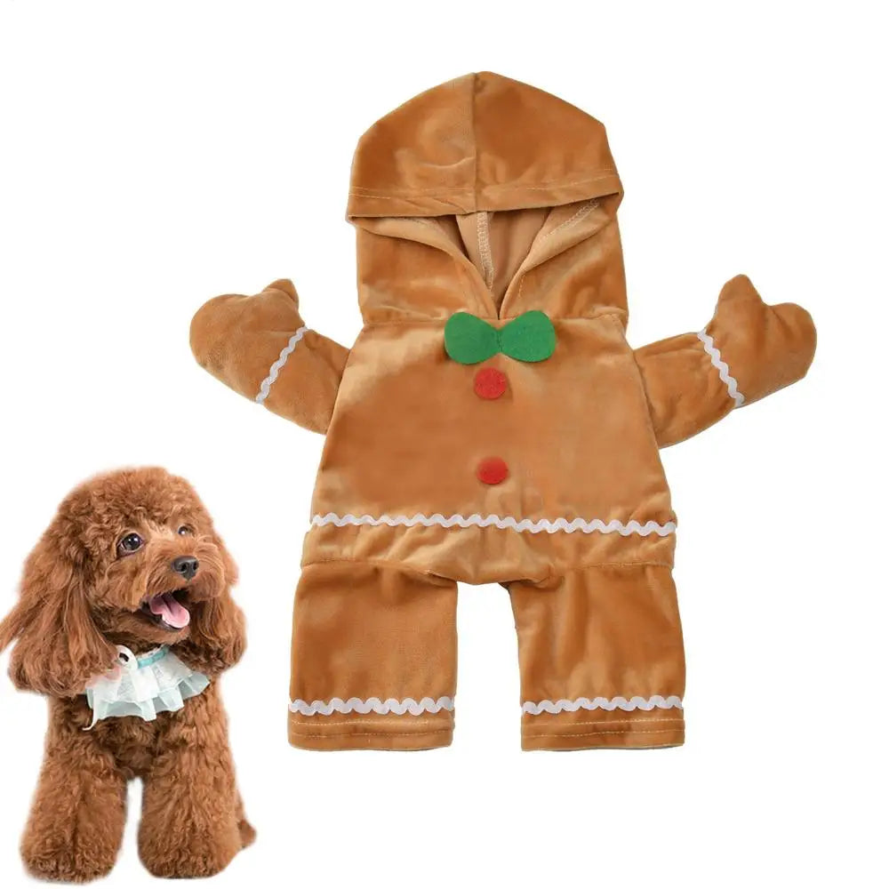 Gingerbread Man Pet Costume Hoodie