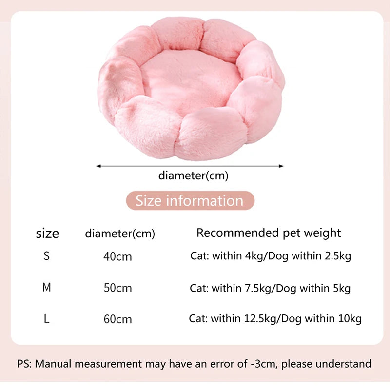 Flower Shape Soft Pet Bed