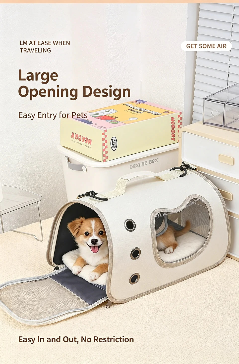 Foldable Pet Travel Carrier Bag