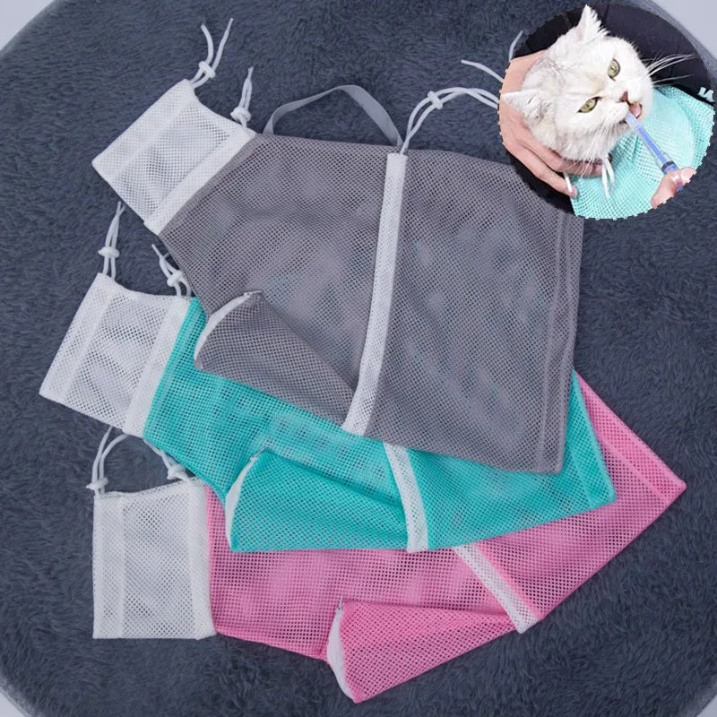 Mesh Cat Bathing & Grooming Bag