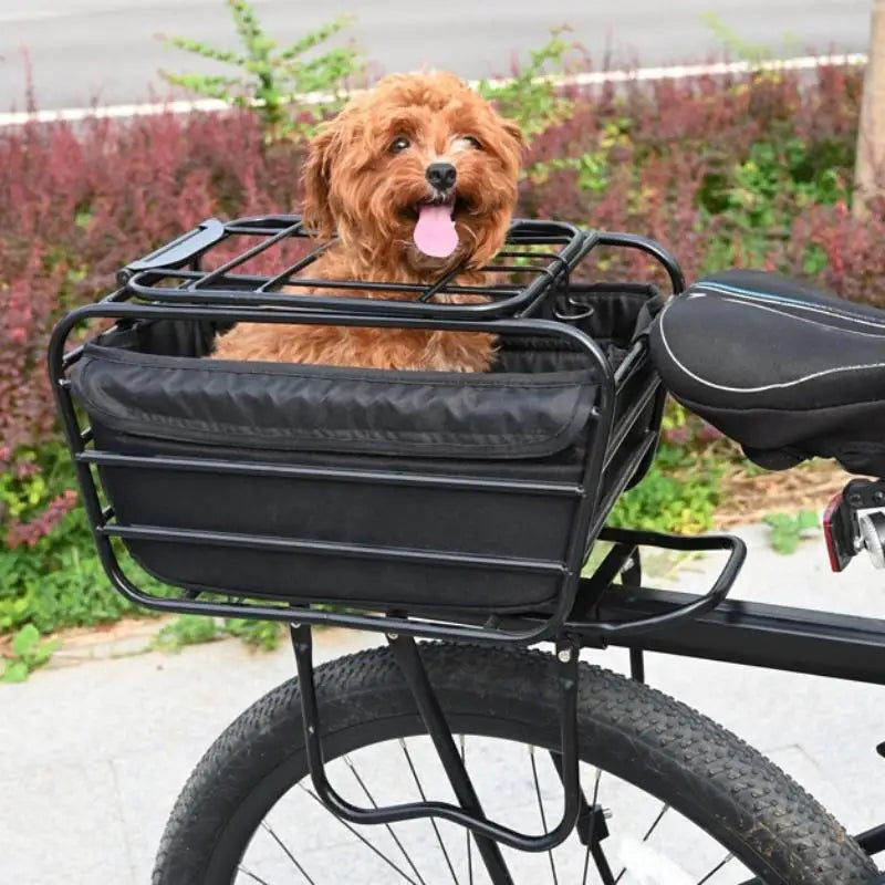 2-in-1 Dog Bike Basket Carrier
