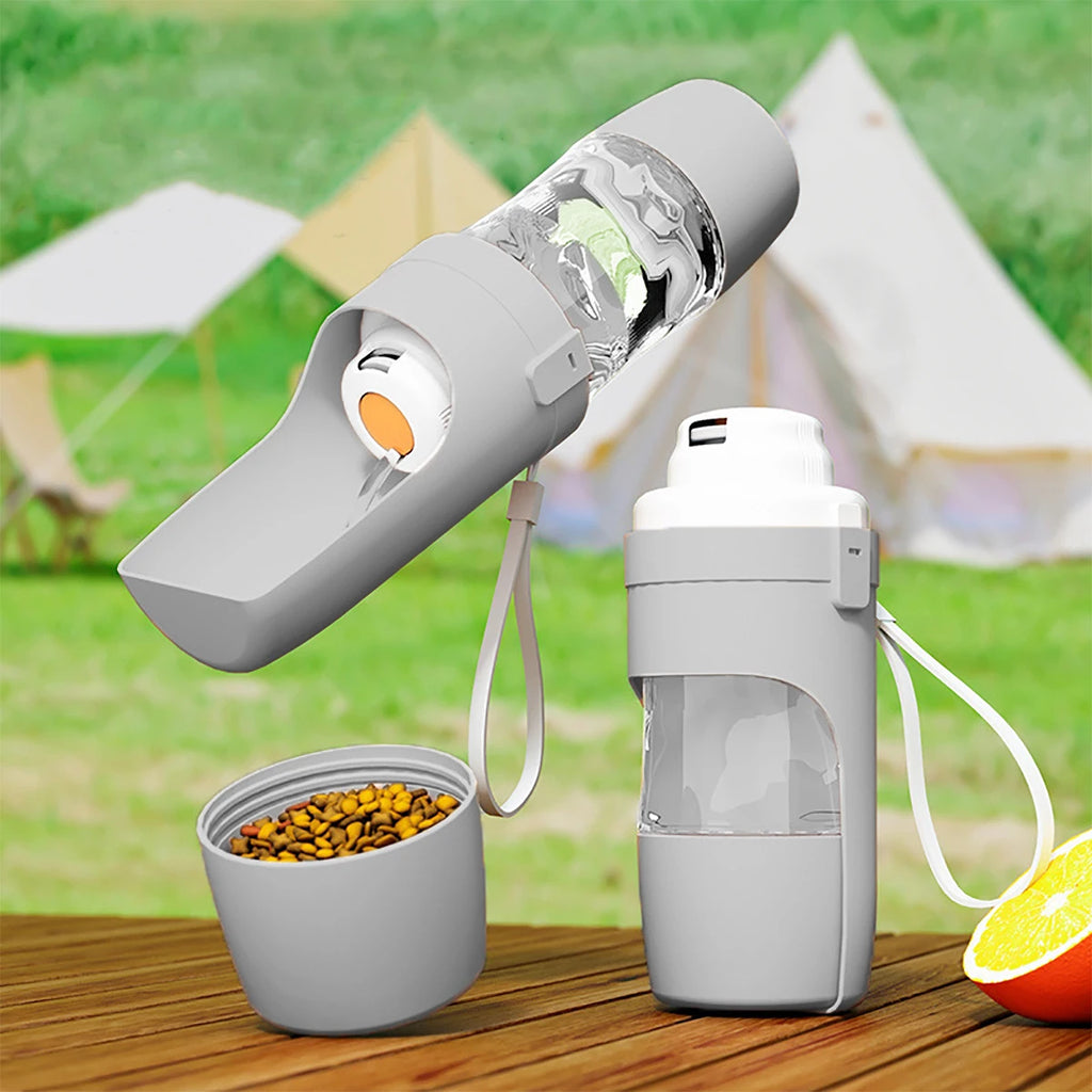 2-in-1 Dog Travel Water Bottle