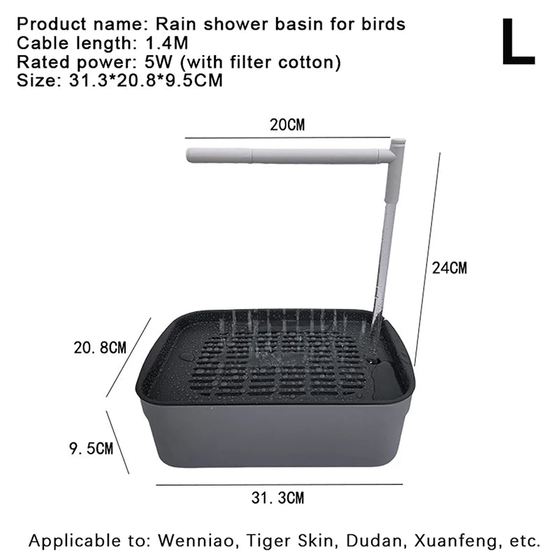 Automatic Bird Bath Tub