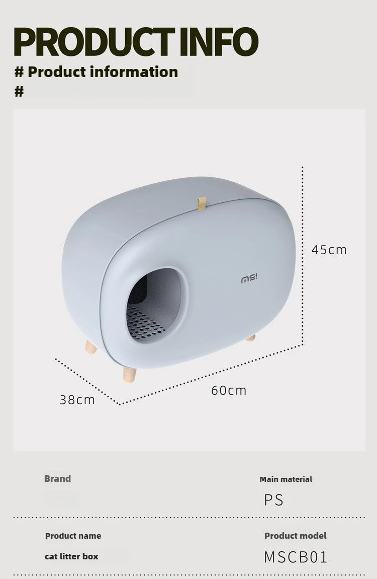 Fully Enclosed Self-Cleaning Litter Box