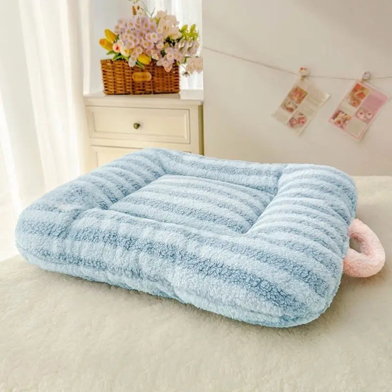Oval Plush Pet Bed Pad