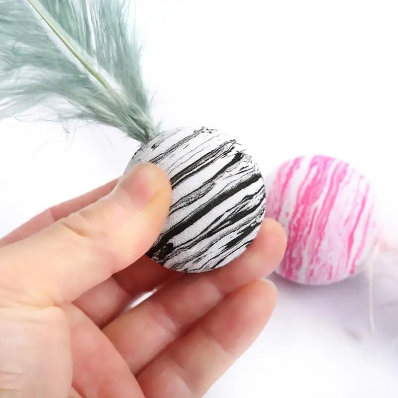 Feather Ball Cat Toy Set