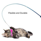 Telescopic Feather Cat Teaser Wand