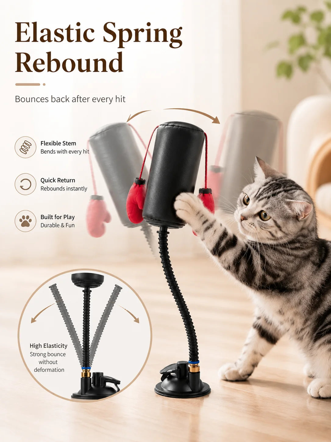 Interactive Cat Boxing Toy