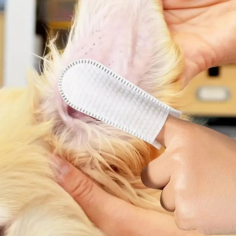 Disposable Pet Dental Finger Wipes