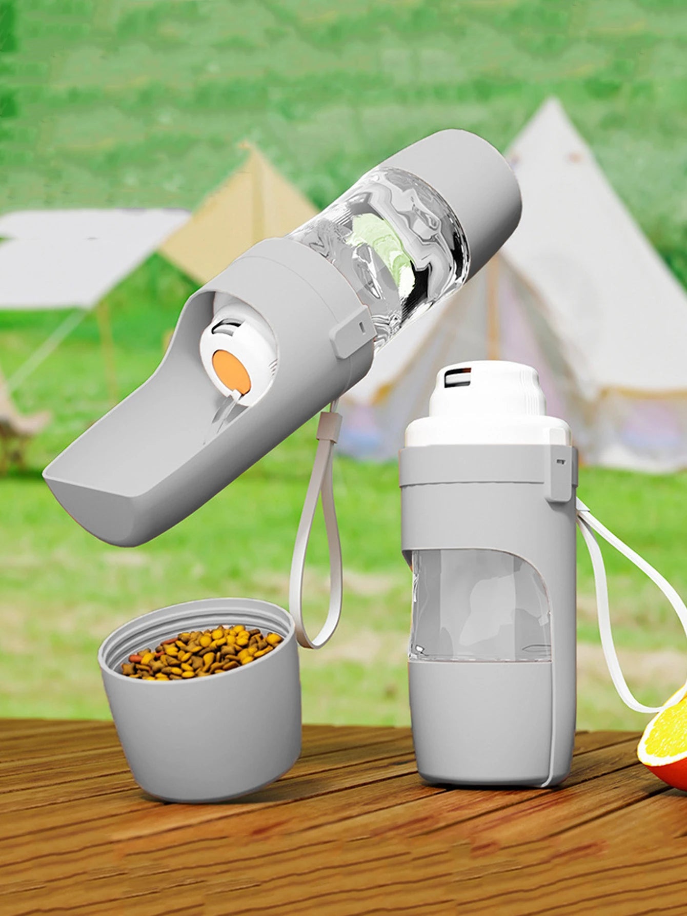 2-in-1 Dog Travel Water Bottle