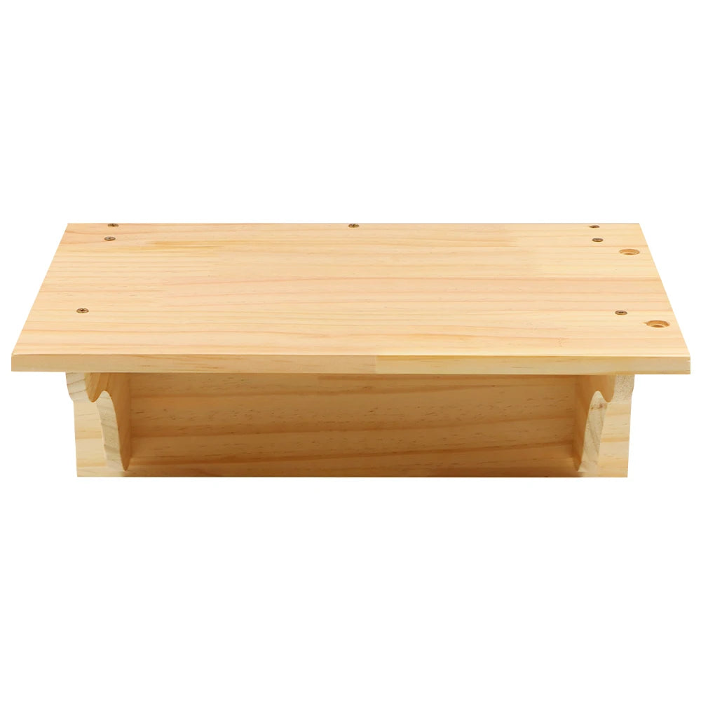 Modern Hardwood Cat Wall Shelf
