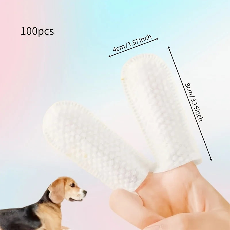 Disposable Pet Dental Finger Wipes