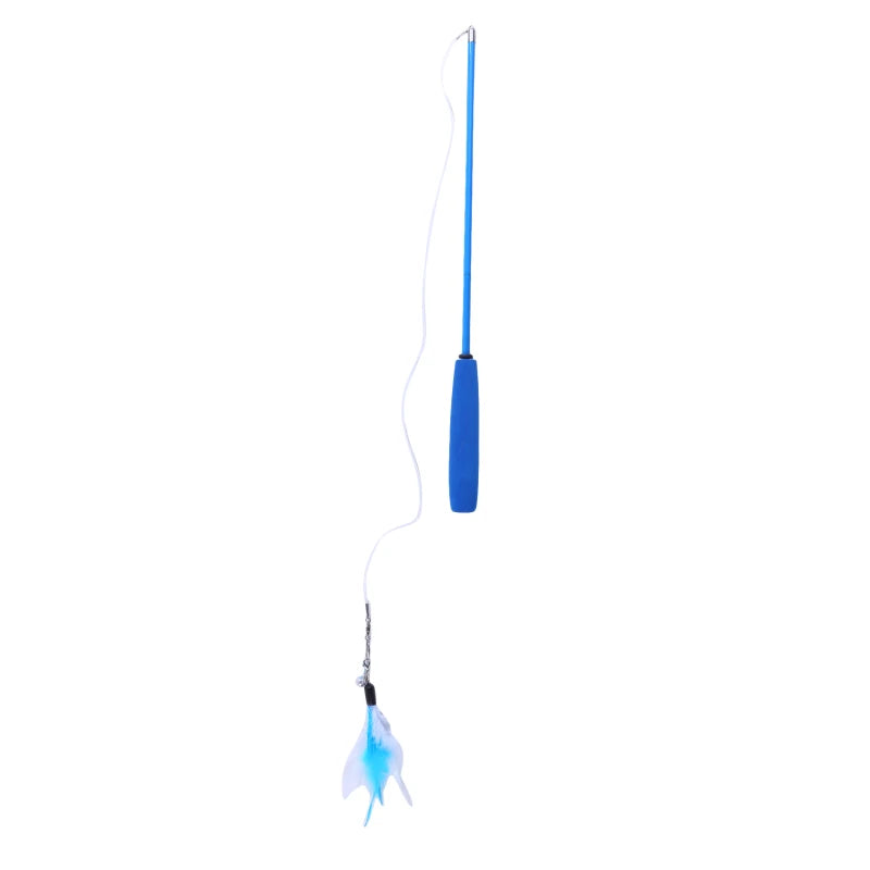 Telescopic Feather Cat Teaser Wand
