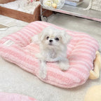 Oval Plush Pet Bed Pad