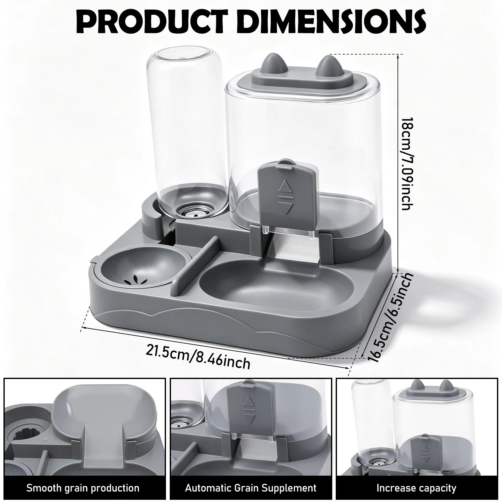 2-in-1 Automatic Pet Feeder & Fountain