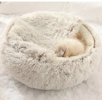 Plush Semi-Enclosed Cat Nest